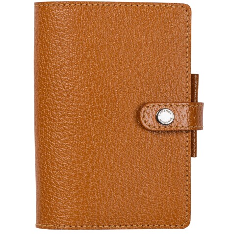 Agenda Moderne - Organiseur - 2026 - INT 2021 - HEBDOPLAN - Semainier Horizontal - Multilingue - Pekari - 12 mois de janv à déc. - 8,7x15,3 cm - Cuir pleine fleur de porc - tranche dorée - à pression