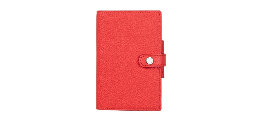 Agenda Moderne - Agenda - Spiralé avec répertoire tranche dorée - 2027 - INT 8313S - 13 SEM - Semainier Horizontal - Multilingue - Camargue - 12 mois de janvier à décembre - 8,5x13 cm Cuir pleine fleur de taurillon