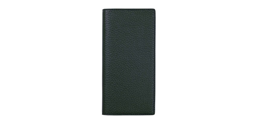 Agenda Moderne - Agenda avec répertoire tranche dorée - 2027 - INT 3001 - 7+ NOTES - Semainier Horizontal - Multilingue - Camargue - 12 mois de janvier à décembre - 9x17 cm Cuir pleine fleur de taurillon