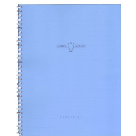 Agenda Moderne - Agenda - Spiralé - 2026 - INT ABSEM - AB SEM - Semainier Horizontal - Multilingue - Polypro - 12 mois de janv à déc. - 15x21 cm - tranche dorée - par 5