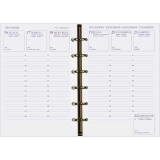Agenda Moderne - Recharge Organiseur - 2026 - INT 392 - EUROPE - Semainier Horizontal - Multilingue - 12 mois de janv à déc. - 8,7x13,6 cm - tranche dorée