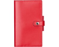 Agenda Moderne - Agenda - 2026 - INT 2001 - HEBDOPLAN - Semainier Horizontal - Multilingue - Glossy - 12 mois de janv à déc. - 8,7x15,3 cm - Croûte de cuir- tranche dorée - à pression