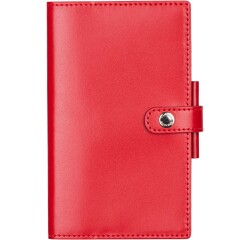 Agenda Moderne - Agenda - 2026 - INT 2001 - HEBDOPLAN - Semainier Horizontal - Multilingue - Glossy - 12 mois de janv à déc. - 8,7x15,3 cm - Croûte de cuir- tranche dorée - à pression