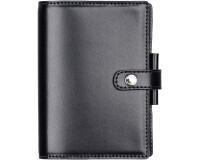 Agenda Moderne - Organiseur - 2026 - INT 9213SEM - 13 SEM - Semainier Horizontal - Multilingue - Glossy - 12 mois de janv à déc. - 8,5x13 cm - Croûte de cuir- tranche dorée - à pression