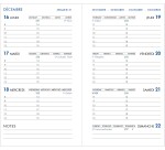 Agenda Moderne - Agenda - 2026 - INT 2001 - HEBDOPLAN - Semainier Horizontal - Multilingue - Akta - 12 mois de janv à déc. - 8,7x15,3 cm - tranche dorée - par 5
