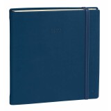 Quo Vadis - Agenda - 2027 - Exécutif Prestige - Semainier Planning - Multilingue - Silk - Bleu marine - 13 mois de décembre à décembre - 16x16 cm Papier Clairefontaine ivoire