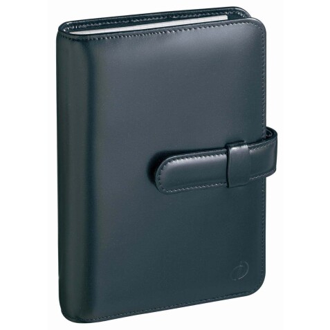 Quo Vadis - Organiseur - 2025-2026 - Timer 29 Prestige - Semainier Planning - Français - Luna - Noir - 16 mois de septembre à décembre - 21x29,7 cm - Croûte de cuiravec répertoire