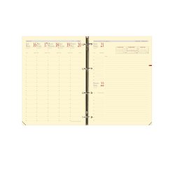 Agenda Semainier Timer Prestige Recharge Quo Vadis - Français - 16 mois de Sept/Déc - 21x29,7 cm