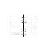 Agenda Semainier Timer Horizontal Recharge Quo Vadis - Français - 16 mois de Sept/Déc - 15x21 cm