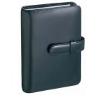 Quo Vadis - Organiseur - 2025-2026 - Timer 17 Prestige - Semainier Planning - Français - Luna - Noir - 16 mois de septembre à décembre - 10x17 cm - Croûte de cuiravec répertoire