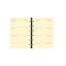 Agenda Semainier Timer Horizontal Recharge Quo Vadis - Français - 16 mois de Sept/Déc - 8x12,5 cm