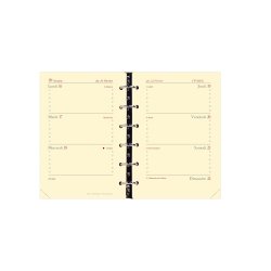 Agenda Semainier Timer Horizontal Recharge Quo Vadis - Français - 16 mois de Sept/Déc - 8x12,5 cm