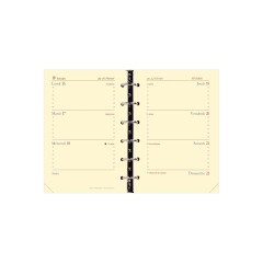 Quo Vadis - Recharge Organiseur - 2025-2026 - Timer 14 Horizontal Prestige - Semainier Horizontal - Français - 16 mois de septembre à décembre - 8x12,5 cm