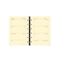Quo Vadis - Recharge Organiseur - 2025-2026 - Timer 14 Horizontal Prestige - Semainier Horizontal - Français - 16 mois de septembre à décembre - 8x12,5 cm