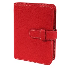 Quo Vadis - Organiseur - 2025-2026 - Timer 14 Horizontal Prestige - Semainier Horizontal - Français - Club - Rouge - 16 mois de septembre à décembre - 8x12,5 cm