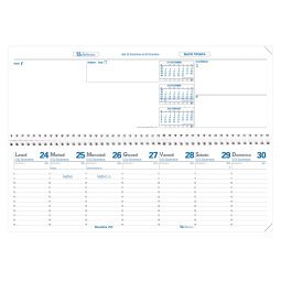 Quo Vadis - Ricambio Agenda - Spiralata - 2025 - Agendascop - Settimana Planning - Italiano - 12 mesi da gen a dic- 30x10 cm