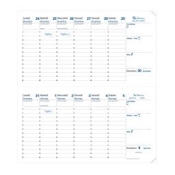 Quo Vadis - Ricambio Agenda - 2025 - Bi-Planning - 2 settimane - Italiano - 12 mesi da gen a dic- 8,8x17 cm