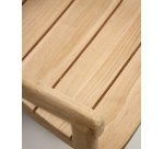 Chaise empilable Icaro en bois de teck, finition naturelle