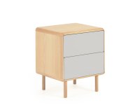 Anielle solid and ash veneer bedside table 50 x 58,4 cm