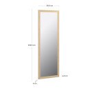 Miroir Wilany 52,5 x 152,5 cm avec finition naturelle