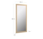 Miroir Yvaine 80,5 x 180,5 cm avec finition naturelle