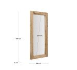 Espejo Maden de madera con acabado natural 80 x 180 cm