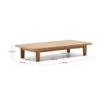 Table basse Tirant en bois de teck 140 x 70 cm