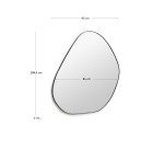 Miroir Anera en métal noir 84 x 108,5 cm