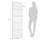Shoe rack Ode 50 x 168,5 cm 5 doors