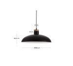 Lampe suspension Gotram noir