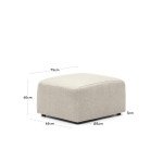 Repose-pieds Neom beige 75 x 64 cm