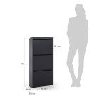 Meuble chaussures Ode 50 x 103 cm 3 portes