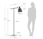 Lámpara de pie Olimpia de metal