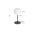 Lampe de table d'extérieur Dinesh acier