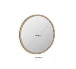 Espejo redondo Alum madera maciza mindi Ø 100 cm