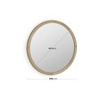 Espejo redondo Alum madera maciza mindi Ø 80 cm