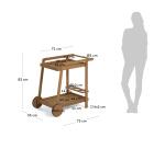 Desserte Felisa en bois massif d'acacia