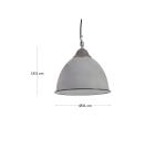 Suspension Neus en métal finition grise