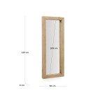 Espejo Maden de madera con acabado natural 50 x 120 cm