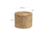 Panier à linge Yessira en fibres naturelles 45 cm