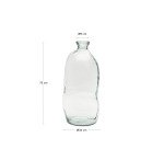 Vase Brenna en verre transparent 100% recyclé 73 cm