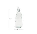 Vase Brenna en verre transparent 100% recyclé 51 cm
