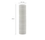 Jarrón Sibone de cerámica blanco 11 cm