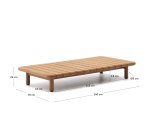 Table basse Turqueta en bois de teck 140 x 70 cm