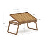 Plateau pliant Mani en bois d'acacia