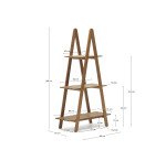 Étagère de jardin Victora en bois d'acacia 80 x 140 cm
