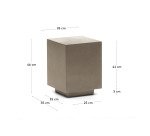 Table d'appoint Rustella en ciment 35 x 35 cm