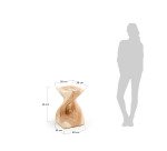 Table d'appoint Hakon en bois de manguier massif 30 x 30 cm