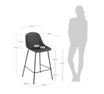 Tabouret Quinby H.75 cm