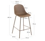 Tabouret Quinby H.75 cm